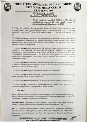 Decreto calamidade pag 1