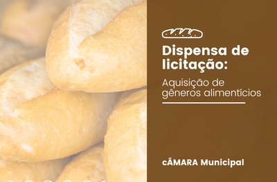 Dispensa licitação alimentos