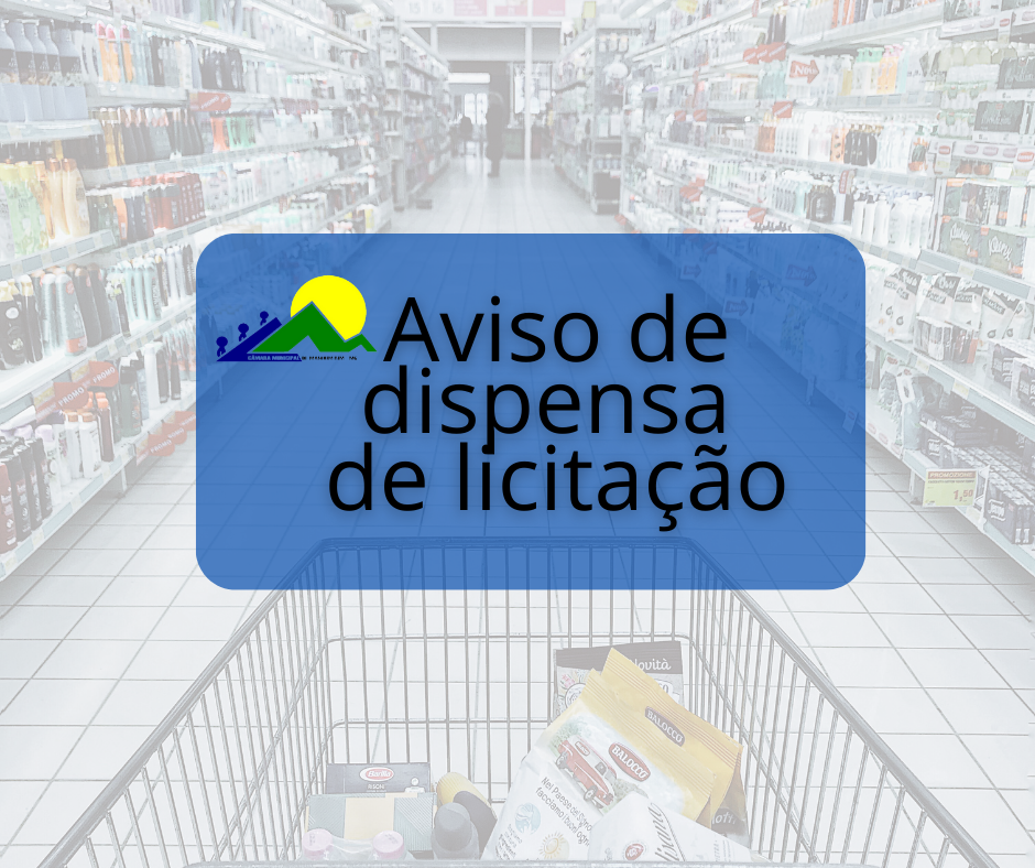 Dispensa licitação supermercados