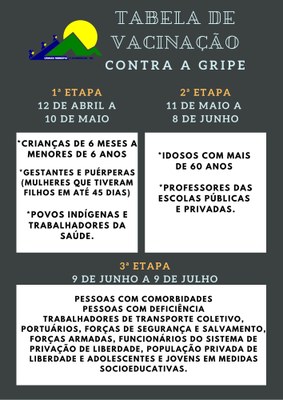 tabela vacinação gripe