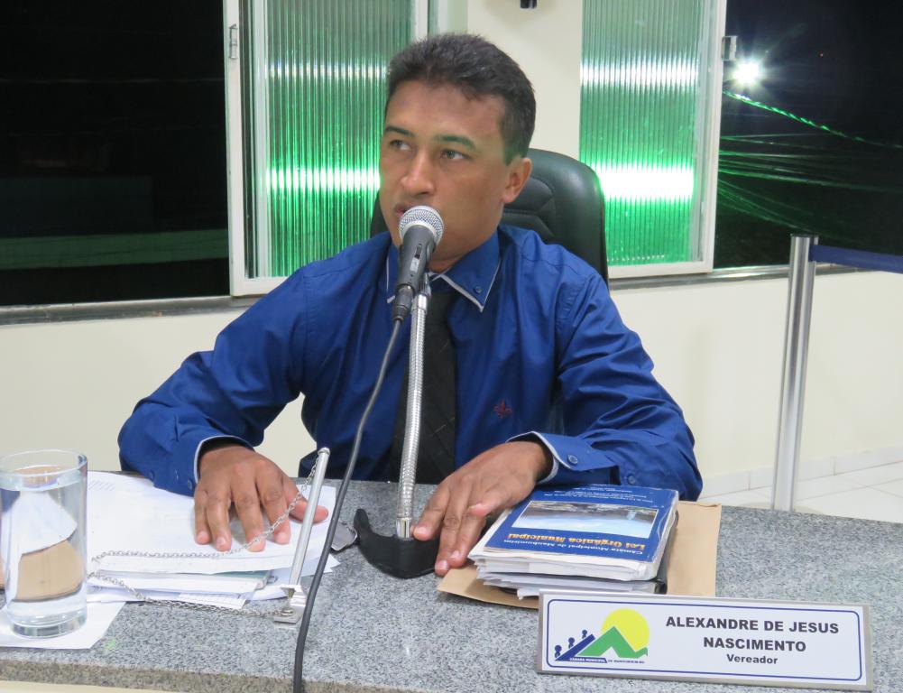 Xandinho tenente na tribuna