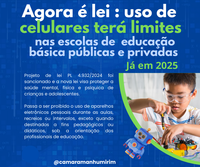 Agora é lei: uso de celulares será limitado nas escolas de educação básica