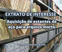 Atenção ao extrato de interesse para compra de estantes de aço para arquivo.