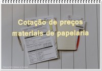 Câmara está fazendo cotação preços de materiais de papelaria