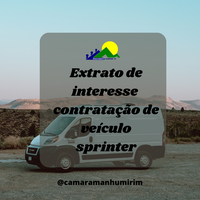 Câmara vai contratar veículo sprinter 