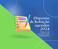 Câmara vai fazer dispensa para compra de agendas 2024