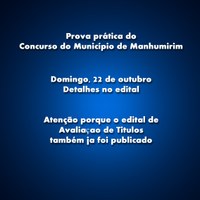 Concurso do Município de Manhumirim aplica prova prática domingo