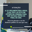 Lei Orçamentária Municipal 2023 está em estudo na Câmara