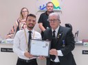 Manhumiriense Mestre Conselheiro Nacional da Ordem DeMolay recebe moção na Câmara