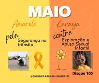 Mês de maio e as campanhas: trânsito seguro e contra a Exploração Sexual Infantojuvenil