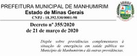 Novo decreto municipal divulgado hoje traz determinações sobre os procedimentos contra o Coronavírus