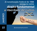 O Dia da Liberdade de Cultos leva à reflexão sobre democracia e respeito às diferenças