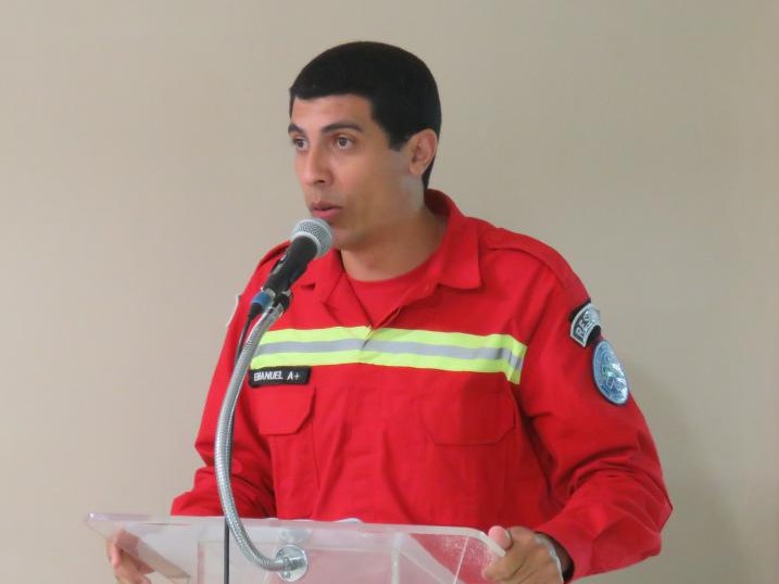 Representante dos Bombeiros Voluntários falou na tribuna da Câmara